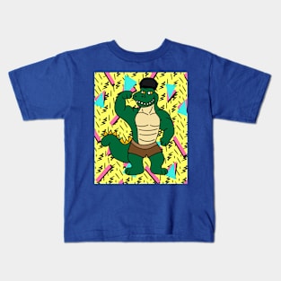 Crocodile Muscles Trained Sports Kids T-Shirt